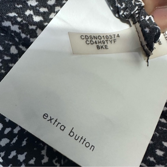 Calvin Klein sleeveless black and white print women's dress size 14 NWT - Picture 12 of 14